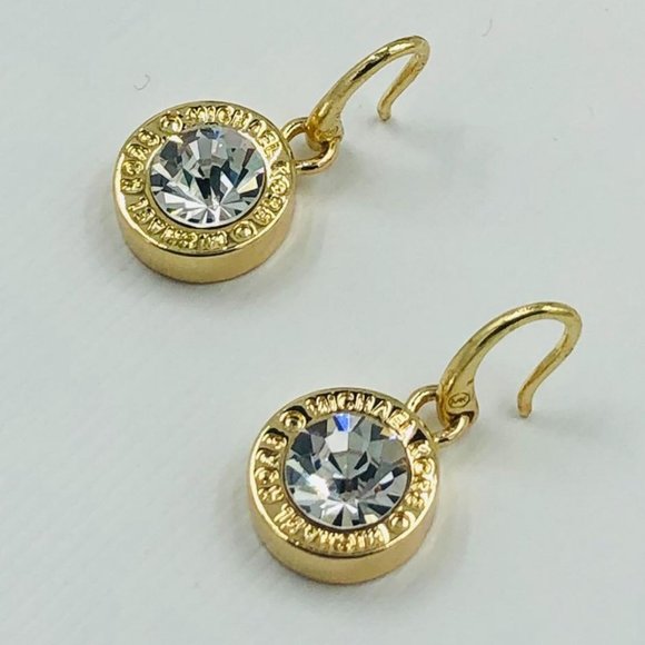 MICHAEL KORS Brilliance Dangle Drop Earrings Gold - Picture 6 of 15